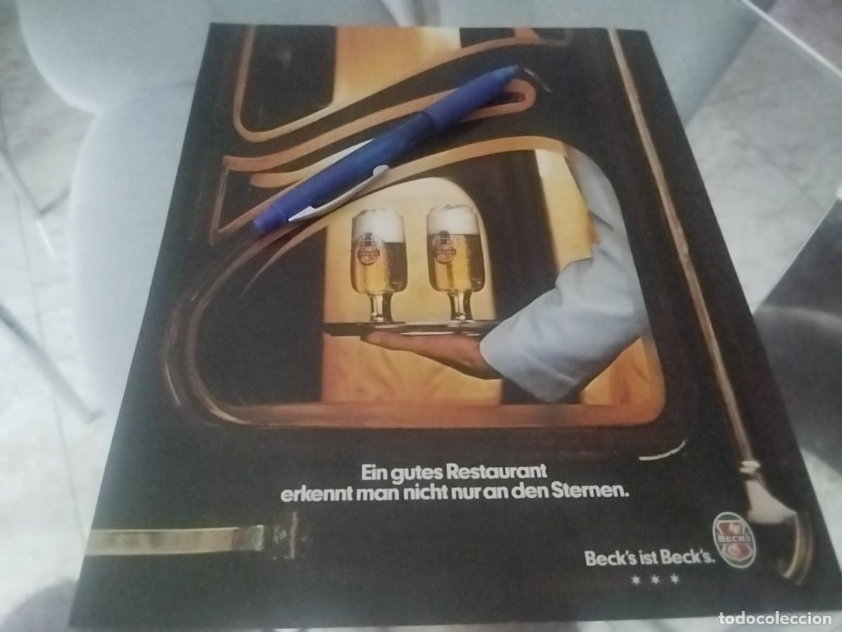 Coleccionismo de cervezas: CERVEZA BECKS BECK'S BIERE BIER CLIPPING ANUNCIO PUBLICIDAD REVISTA ALEM&Aacute;N 1978