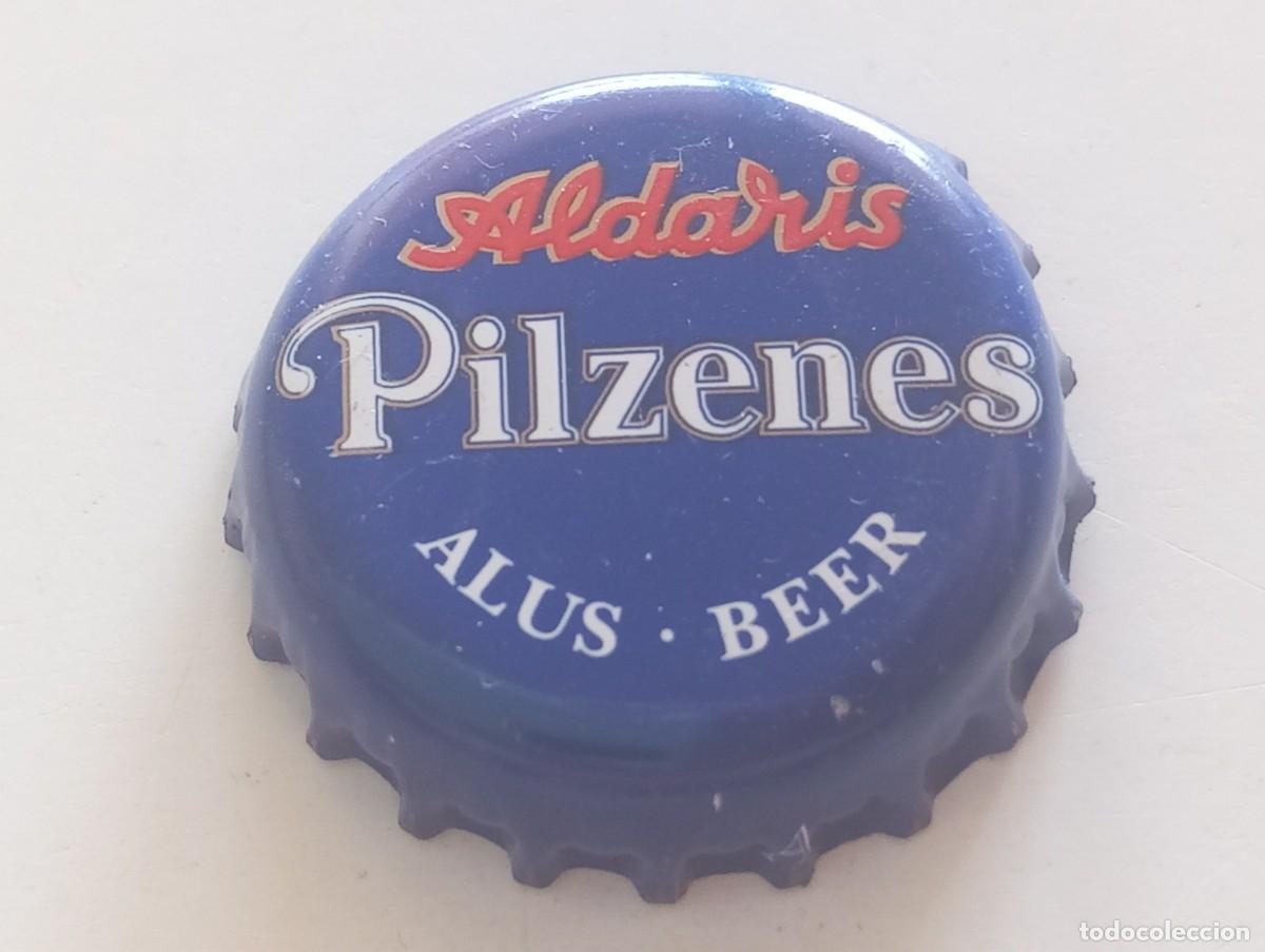Coleccionismo de cervezas: Chapa tap&oacute;n corona de la cerveza letona ALDARIS PILZENES ALUS-BEER