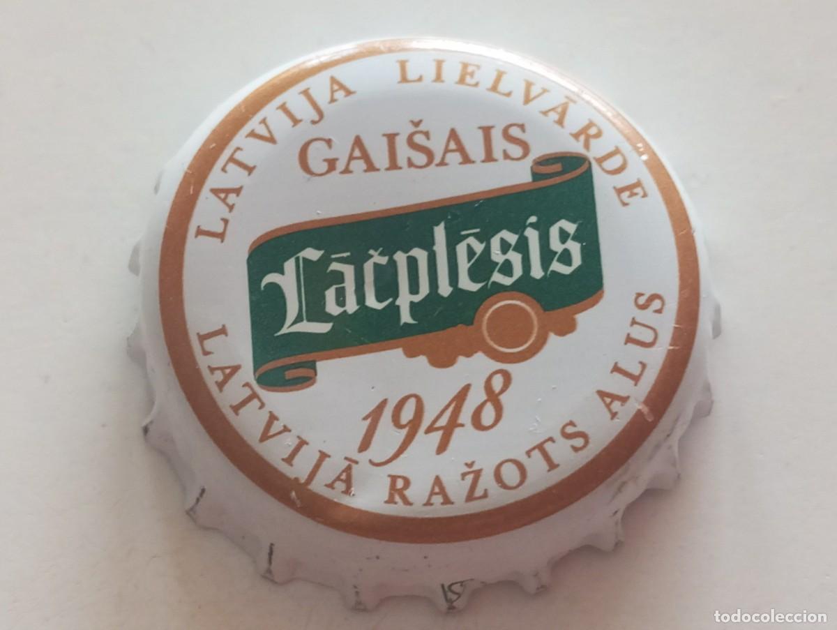 Coleccionismo de cervezas: Chapa tap&oacute;n corona de la cerveza letona LACPLESIS GAISAIS 1948