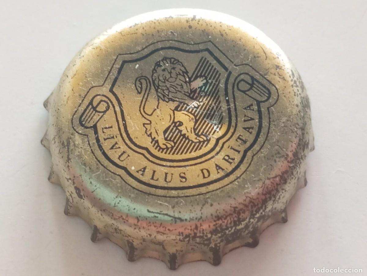 Coleccionismo de cervezas: Chapa tap&oacute;n corona de la cerveza letona LIVU ALUS DARITAVA