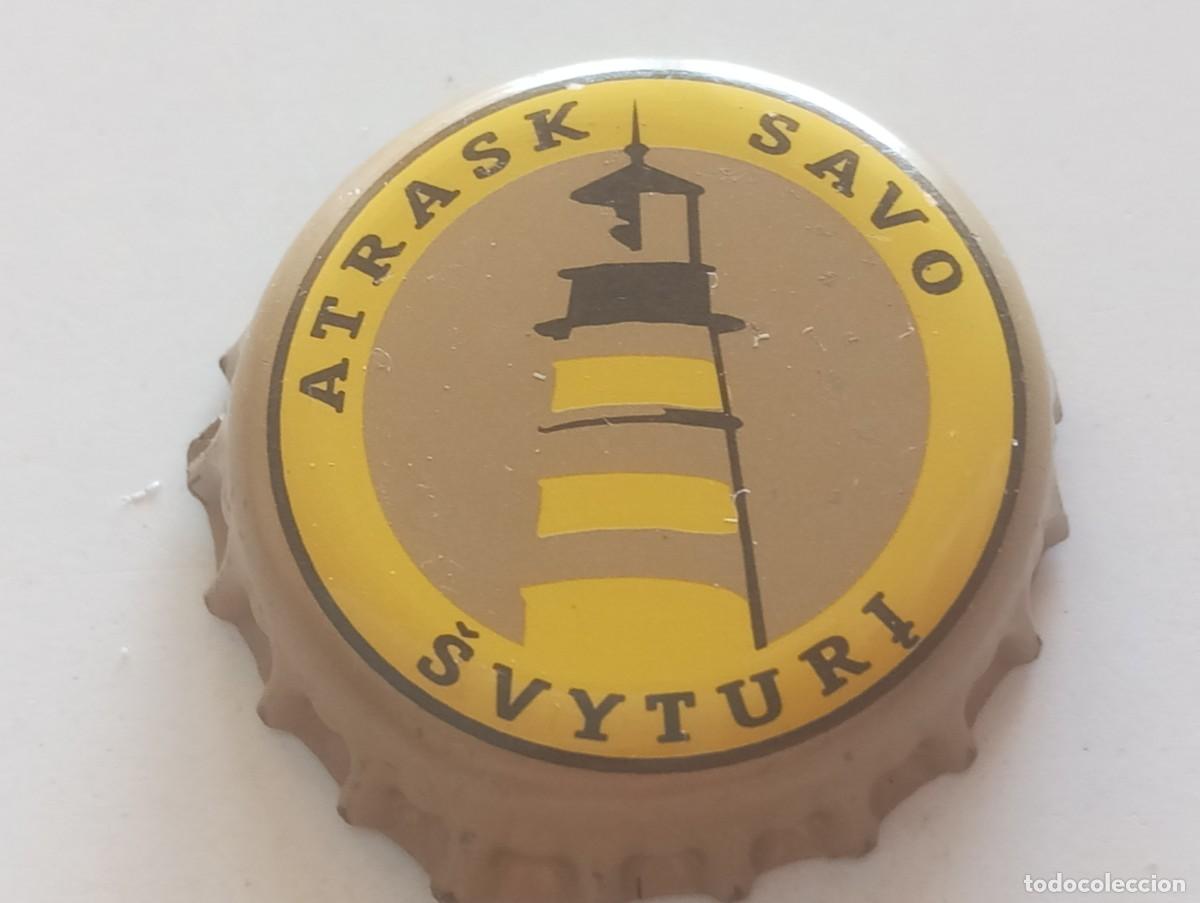 Coleccionismo de cervezas: Chapa tap&oacute;n corona de la cerveza lituana SVYTURI ATRASK SAVO