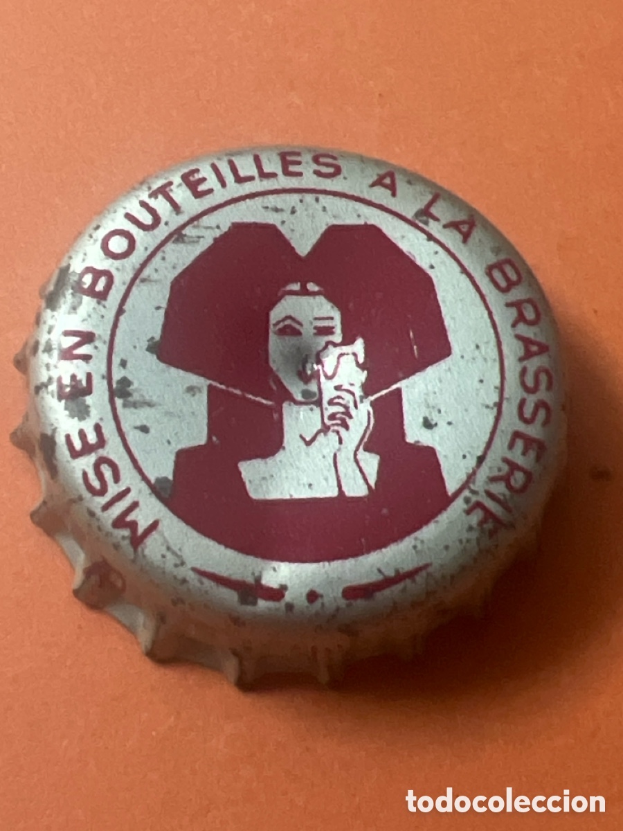 Coleccionismo de cervezas: T4/X128/K6. CHAPA CERVEZA - Mise en bouteilles a la brasserie - FRANCIA