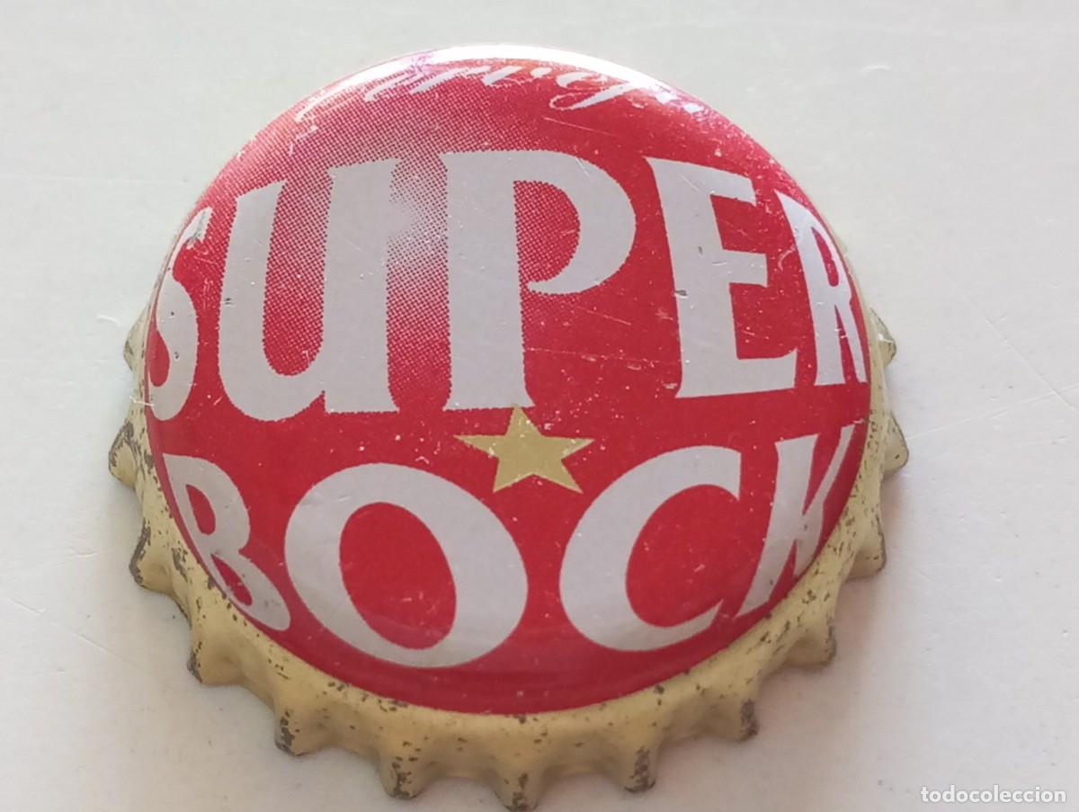 Coleccionismo de cervezas: Chapa tap&oacute;n corona de la cerveza portuguesa SUPER BOCK