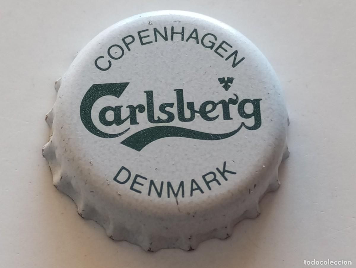 Coleccionismo de cervezas: Chapa tap&oacute;n corona de la cerveza danesa CARLSBERG - COPENHAGEN DENMARK