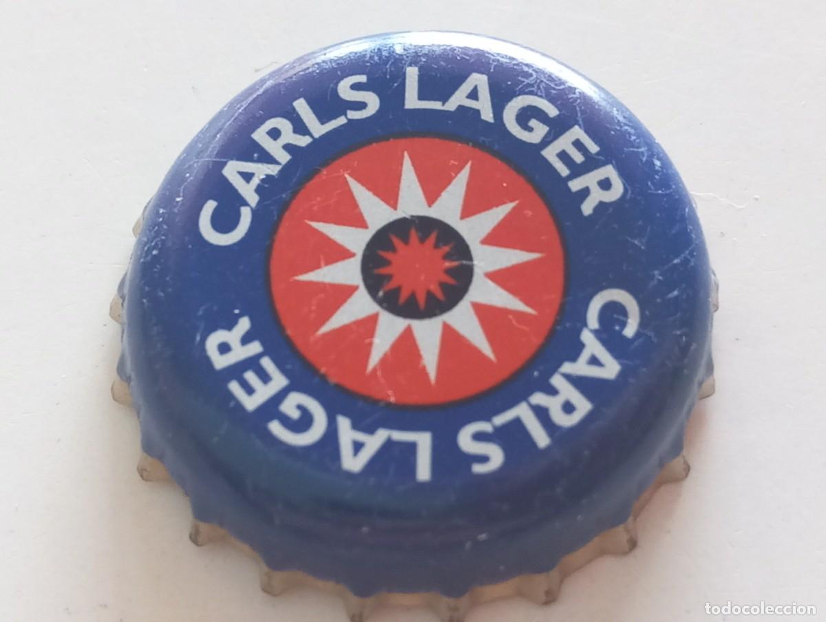 Coleccionismo de cervezas: Chapa tap&oacute;n corona de la cerveza danesa CARLSBERG CARLS LAGER