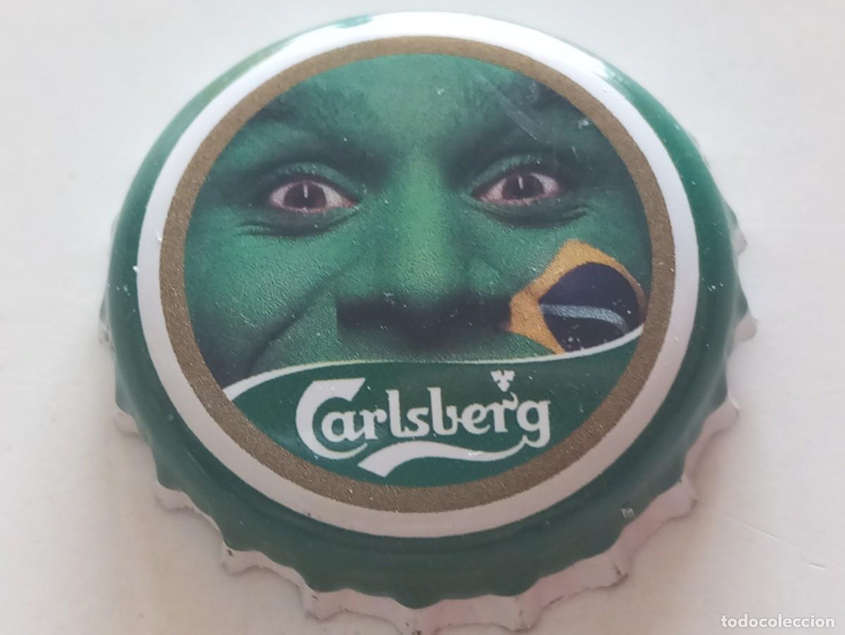 Coleccionismo de cervezas: Chapa tap&oacute;n corona de la cerveza danesa CARLSBERG FIFA WORLD CUP 2006 - BRASIL
