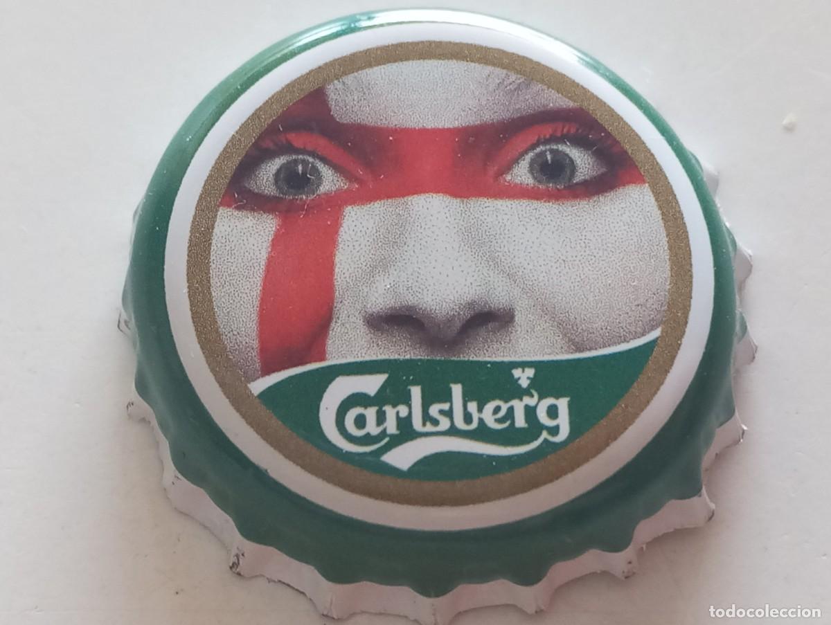 Coleccionismo de cervezas: Chapa tap&oacute;n corona de la cerveza danesa CARLSBERG FIFA WORLD CUP 2006 - INGLATERRA