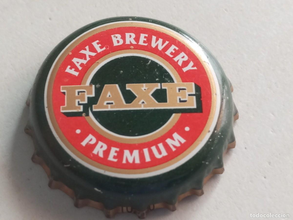 Coleccionismo de cervezas: Chapa tap&oacute;n corona de la cerveza danesa FAXE BREWERY - FAXE PREMIUM