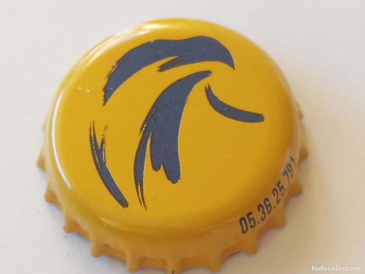 Coleccionismo de cervezas: Chapa tap&oacute;n corona de la cerveza espa&ntilde;ola EL AGUILA LIM&Oacute;N