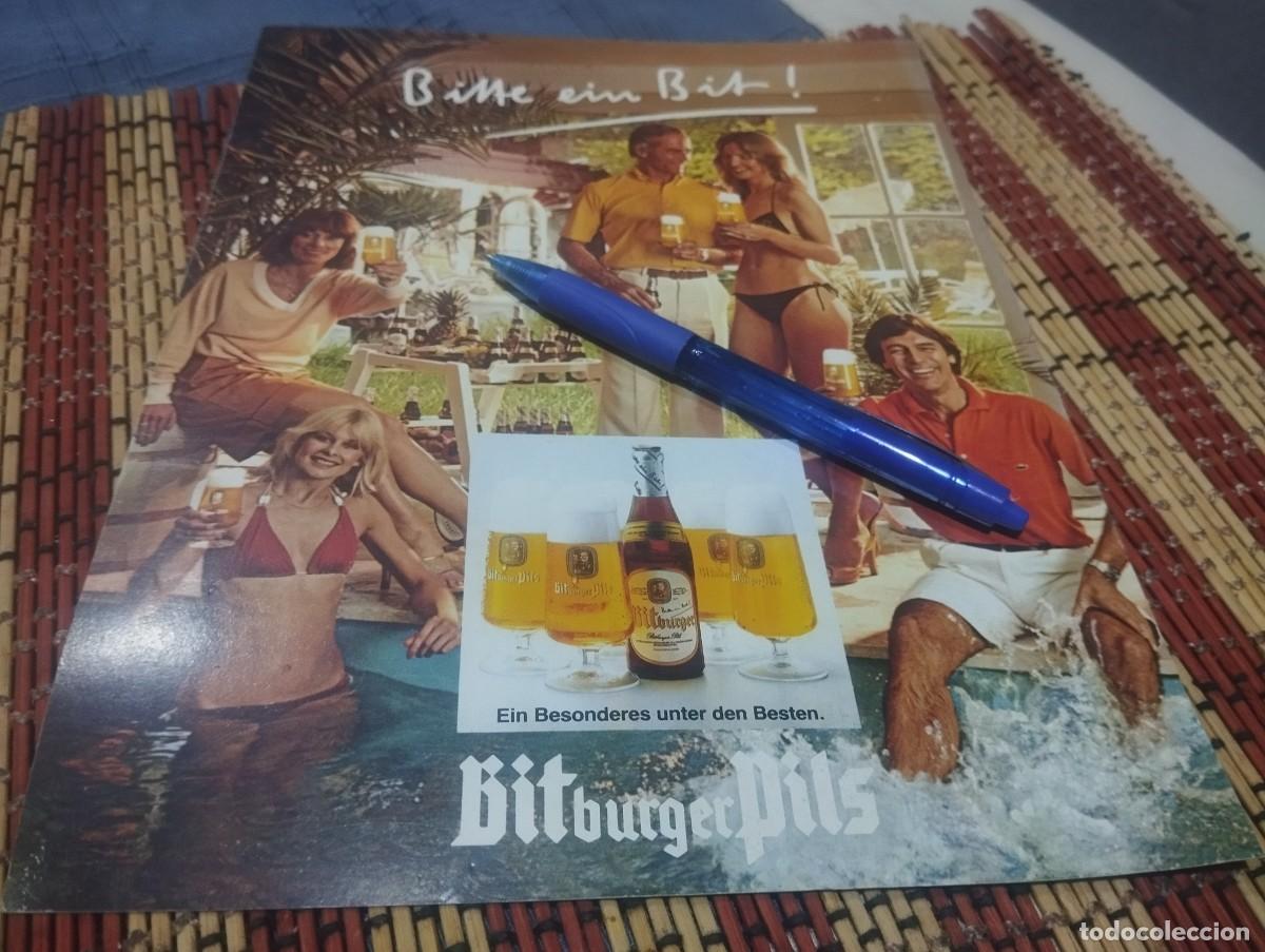 Coleccionismo de cervezas: CERVEZA BITBURGER PULS CLIPPING HOJA ANUNCIO PUBLICIDAD REVISTA ALEMANA 1978 BONITO PARA ENMARCAR