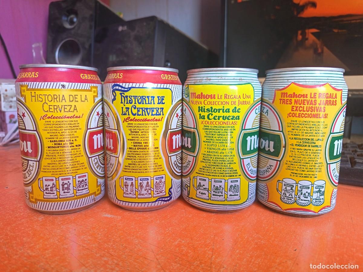 Coleccionismo de cervezas: Latas cerveza Mahou promociones. Se vende lote entero