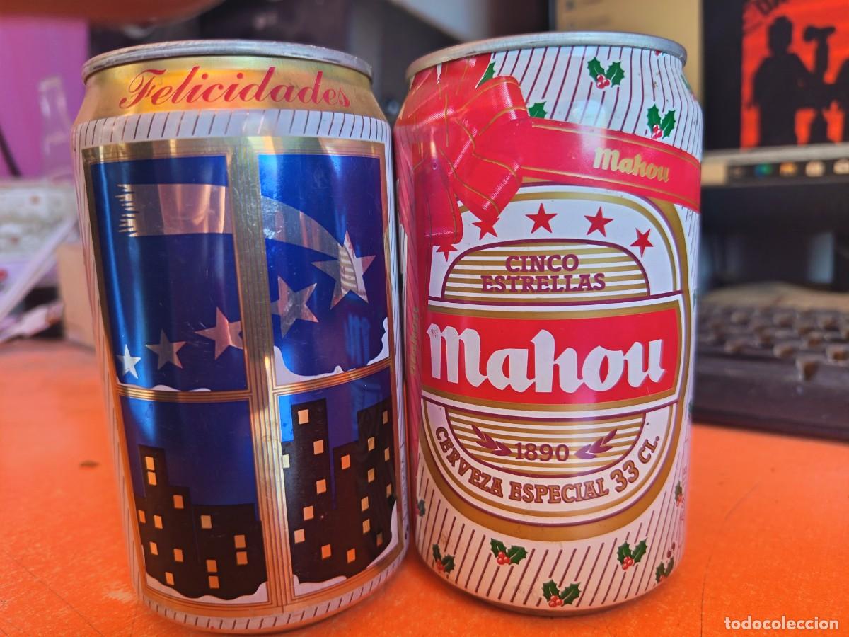Colecionismo de cervejas: Latas cerveza Mahou conmemorativas de Navidad.