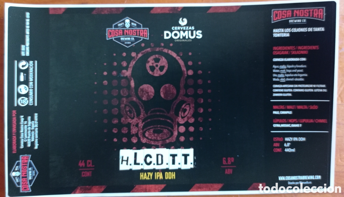 Coleccionismo de cervezas: ETIQUETA CERVEZA ARTESANA