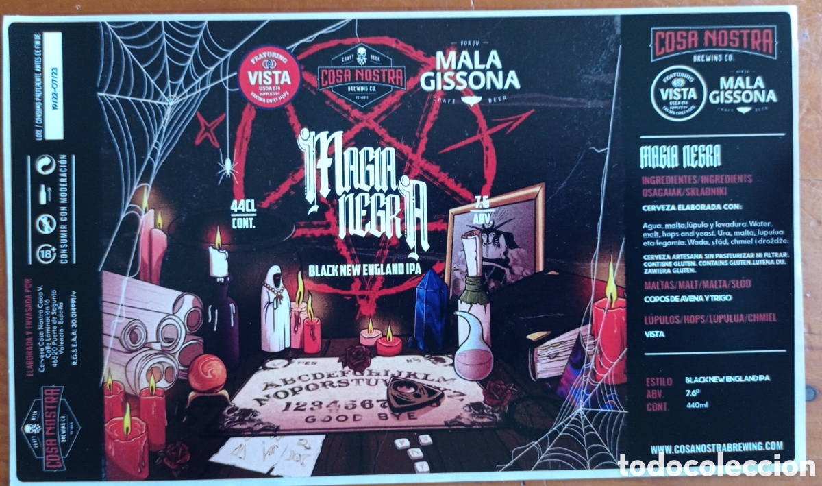 Coleccionismo de cervezas: ETIQUETA CERVEZA ARTESANA
