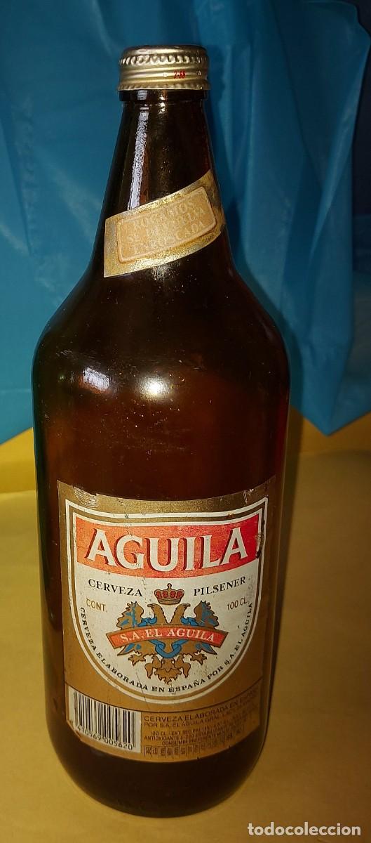 Colecionismo de cervejas: CERVEZA EL AGUILA, BOTELLA 1L, VACIA