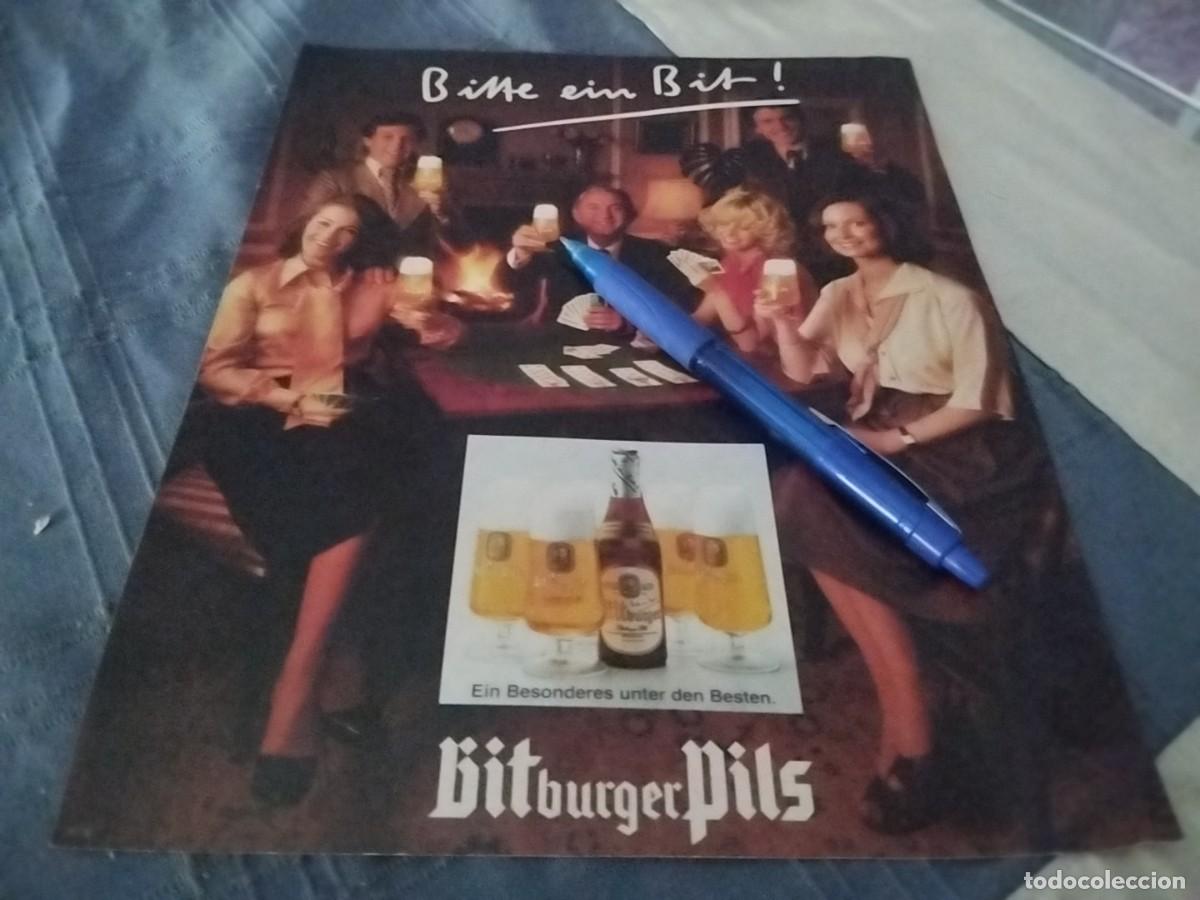Coleccionismo de cervezas: CERVEZA BITBURGER PILS CLIPPING HOJA ANUNCIO PUBLICIDAD REVISTA ALEMANA 1978