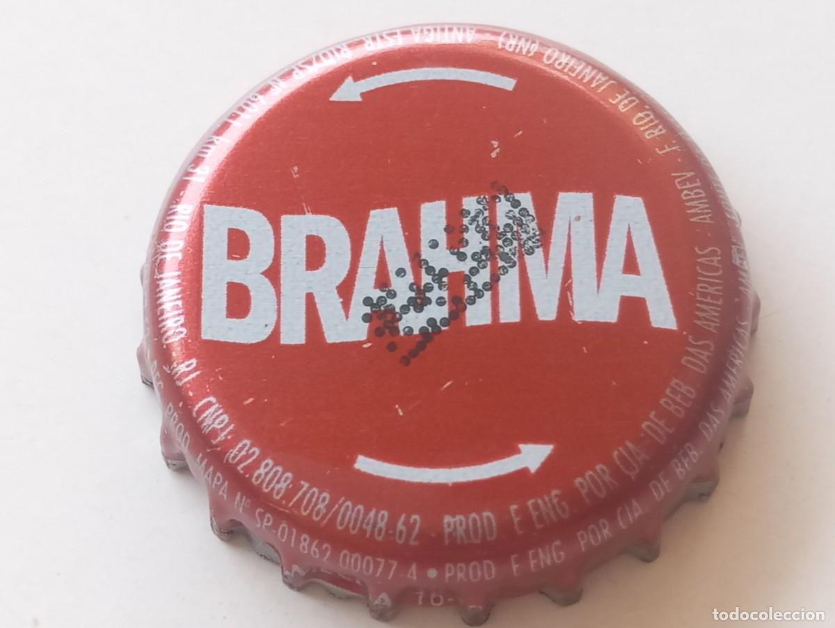 Coleccionismo de cervezas: Chapa tap&oacute;n corona de la cerveza brasile&ntilde;a BRAHMA