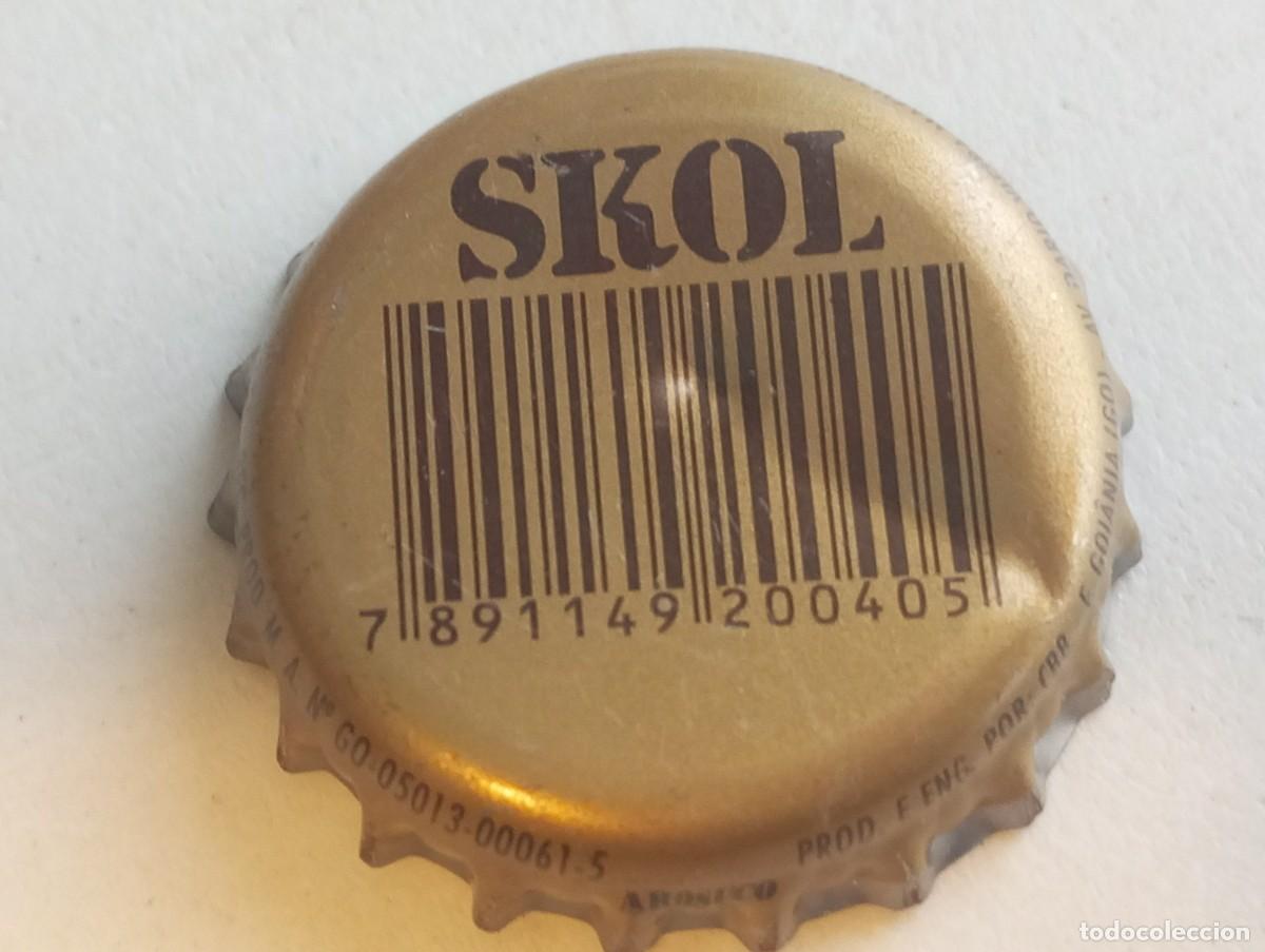 Coleccionismo de cervezas: Chapa tap&oacute;n corona de la cerveza brasile&ntilde;a SKOL