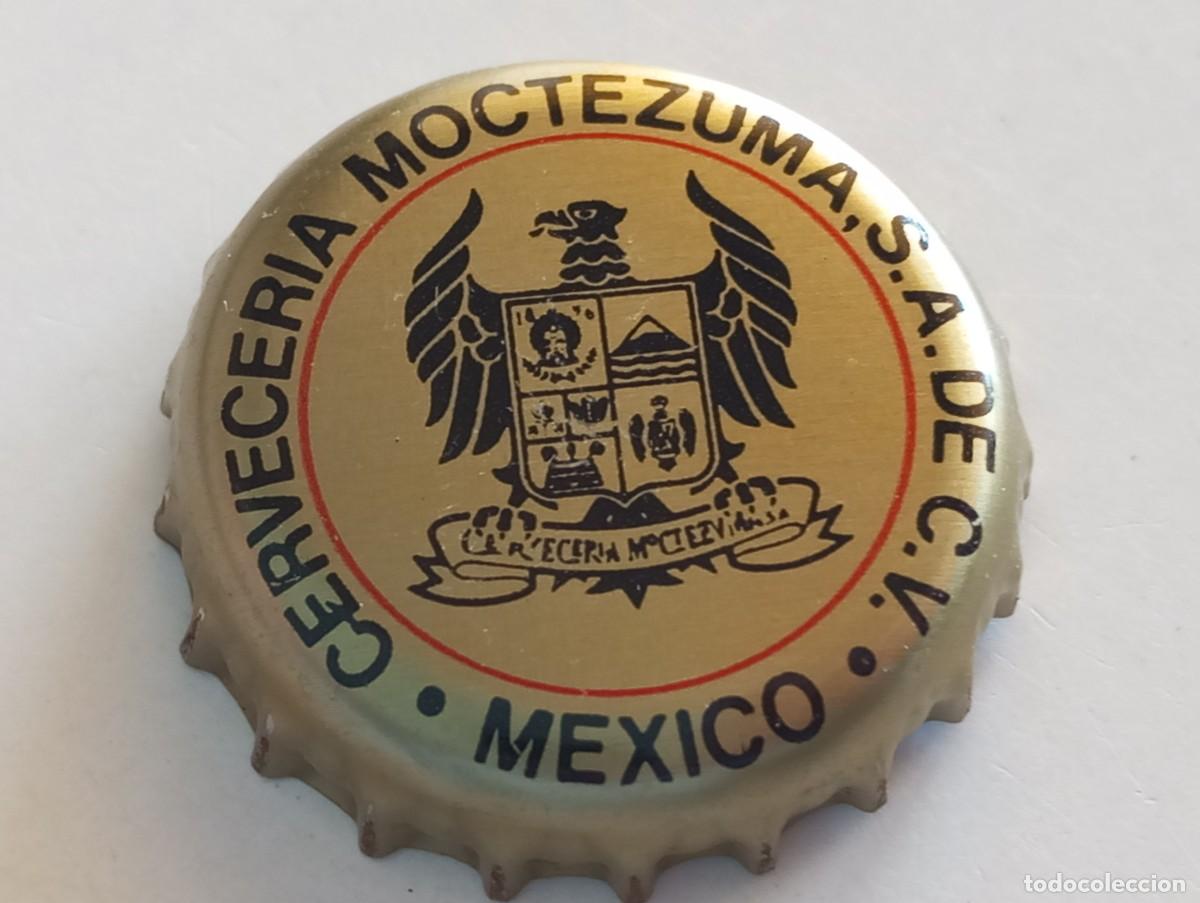 Coleccionismo de cervezas: Chapa tap&oacute;n corona de la cerveza mexicana CERVECER&Iacute;A MOCTEZUMA