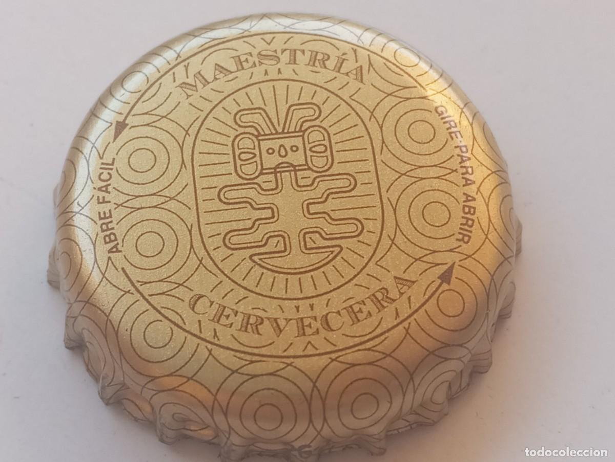 Coleccionismo de cervezas: Chapa tap&oacute;n corona cerveza colombiana CLUB COLOMBIA MAESTR&Iacute;A CERVECERA (ABREF&Aacute;CIL - GIRE PARA ABRIR)
