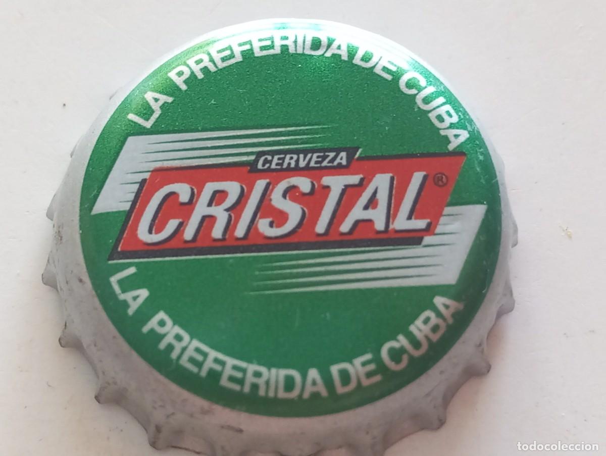 Coleccionismo de cervezas: Chapa tap&oacute;n corona de la cerveza cubana CRISTAL CERVEZA - LA PREFERIDA DE CUBA