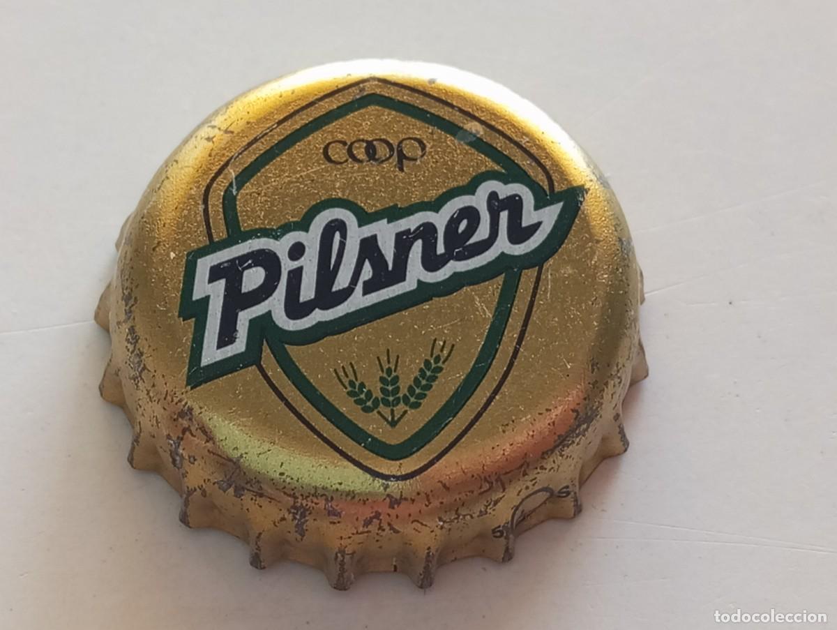 Coleccionismo de cervezas: Chapa tap&oacute;n corona de la cerveza noruega COOP PILSNER