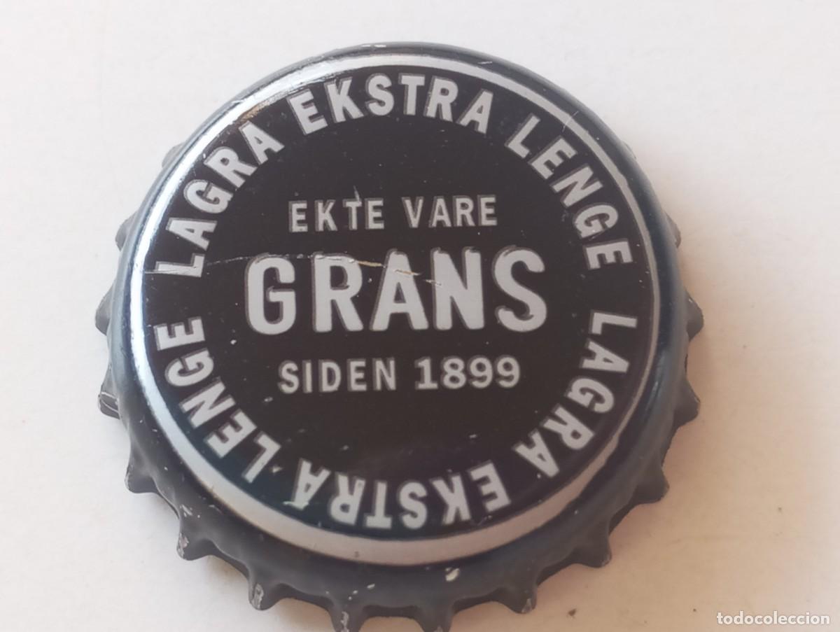 Coleccionismo de cervezas: Chapa tap&oacute;n corona de la cerveza noruega GRANS LAGRA EKSTRA LENGE EKTE VARE SIDEN 1899