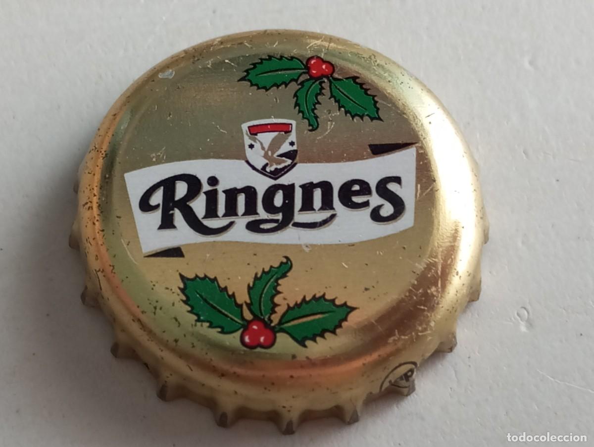 Collectable Beer: Chapa tap&oacute;n corona de la cerveza noruega RINGNES