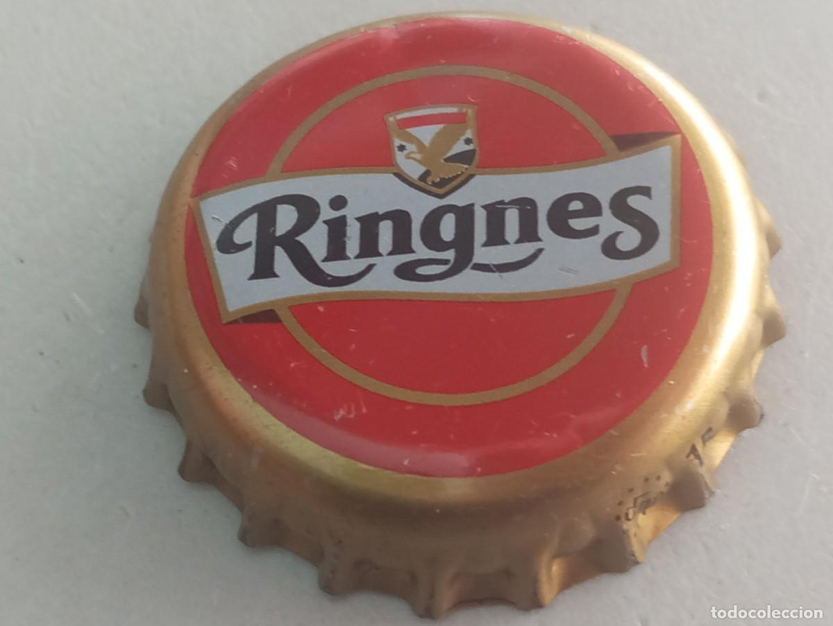 Collectable Beer: Chapa tap&oacute;n corona de la cerveza noruega RINGNES