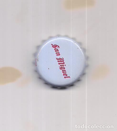 Coleccionismo de cervezas: 1 chapa cerveza San Miguel 60 aniversario instalaci&oacute;n de factoria en M&aacute;laga