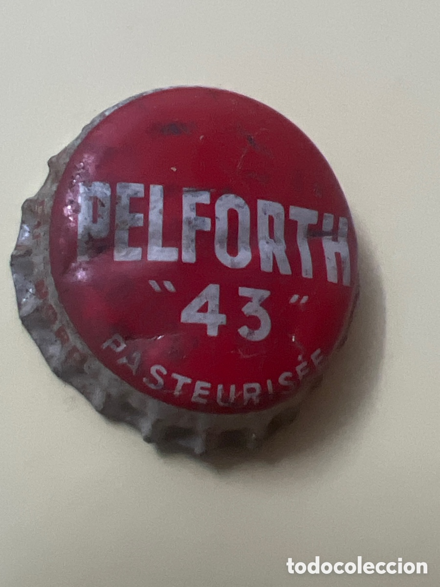Coleccionismo de cervezas: T4/X127/B1. CHAPA CERVEZA - PELFORTH &rdquo;43&rdquo; PASTEURISEE - FRANCIA