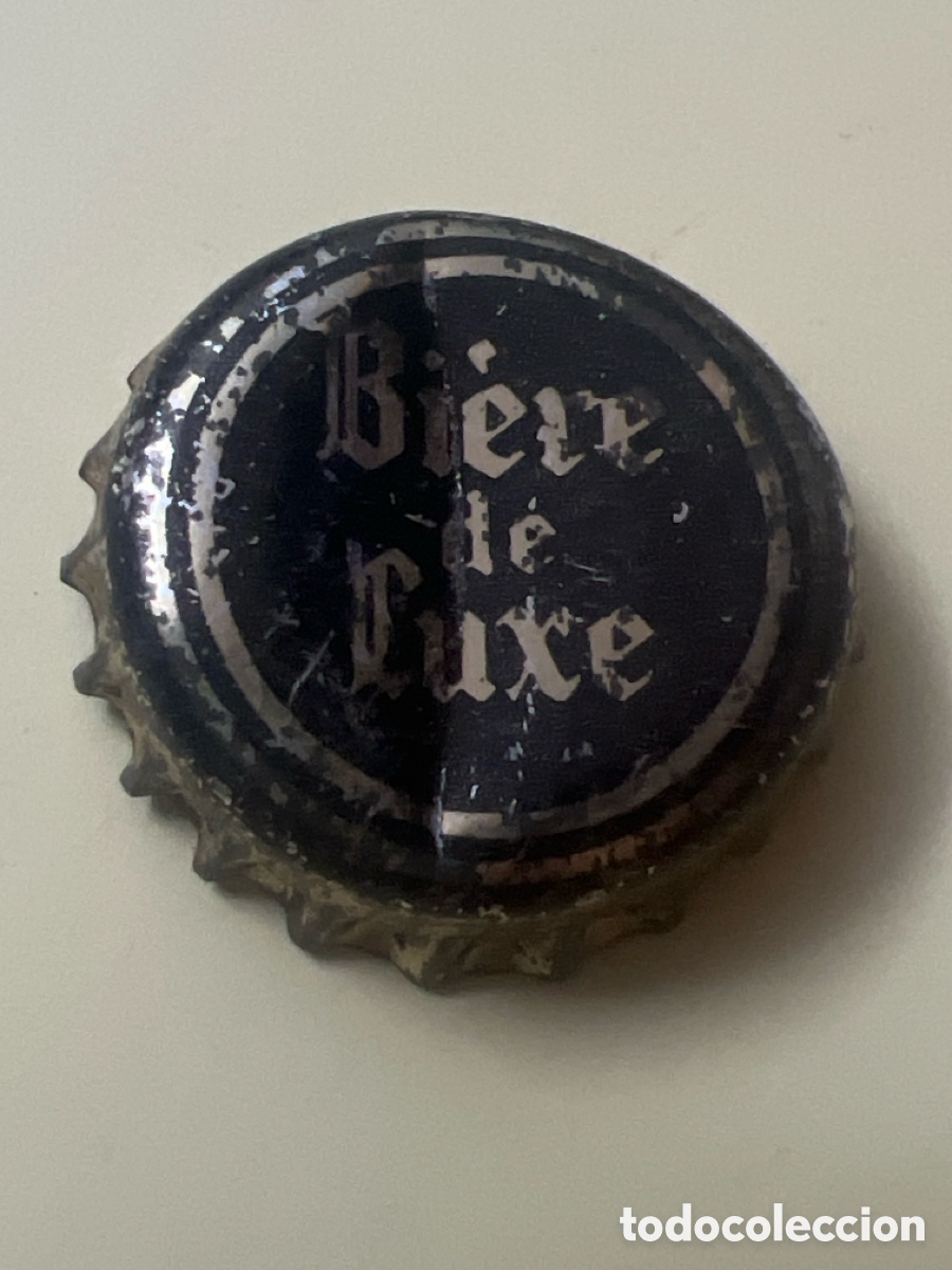 Coleccionismo de cervezas: T4/X128//P2. CHAPA CERVEZA - FRANCIA - Bi&egrave;re de Luxe - CON CORCHO