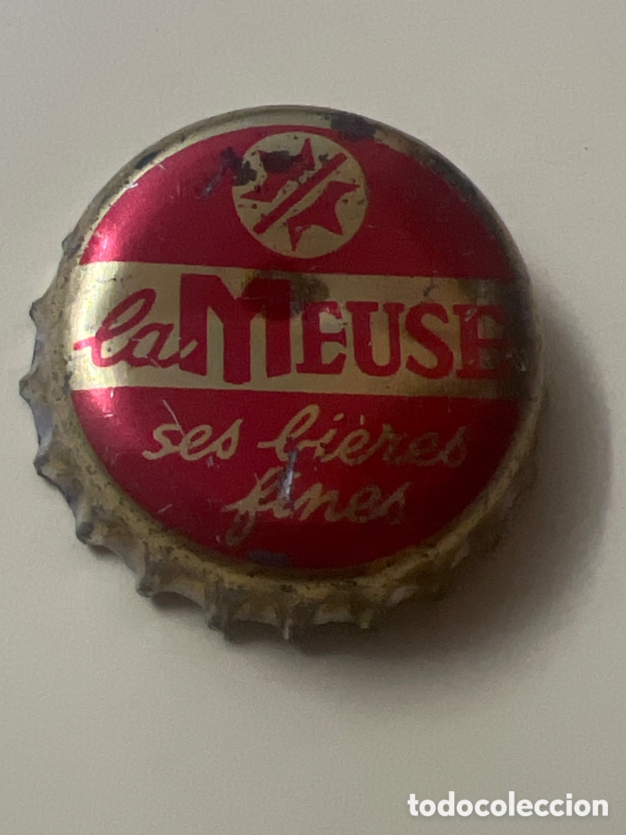 Coleccionismo de cervezas: T4/X128/P6. CHAPA CERVEZA - FRANCIA - La Meuse ses bi&egrave;res fines - CON CORCHO