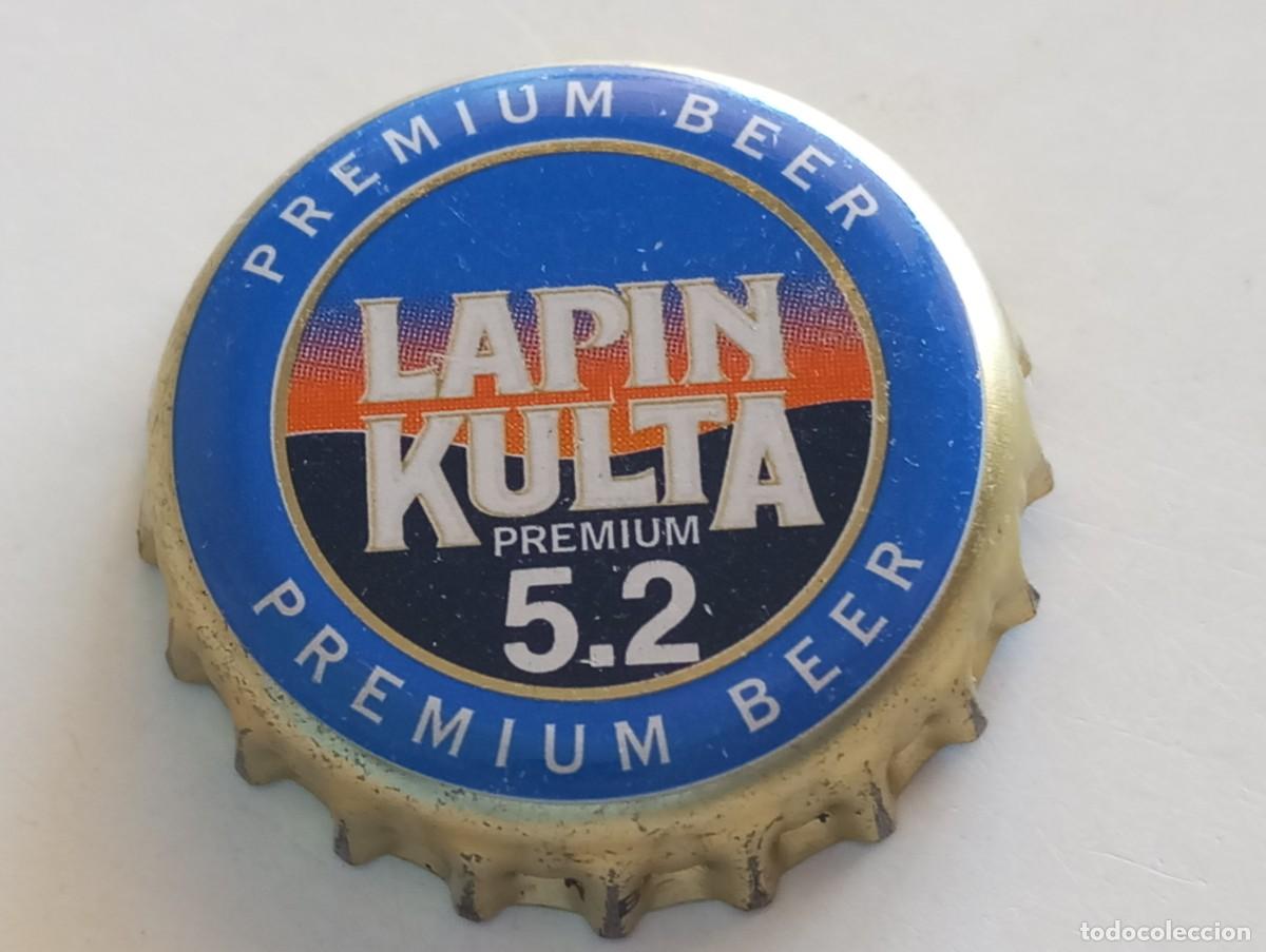 Coleccionismo de cervezas: Chapa tap&oacute;n corona de la cerveza finlandesa LAPIN KULTA PREMIUM BEER 5.2