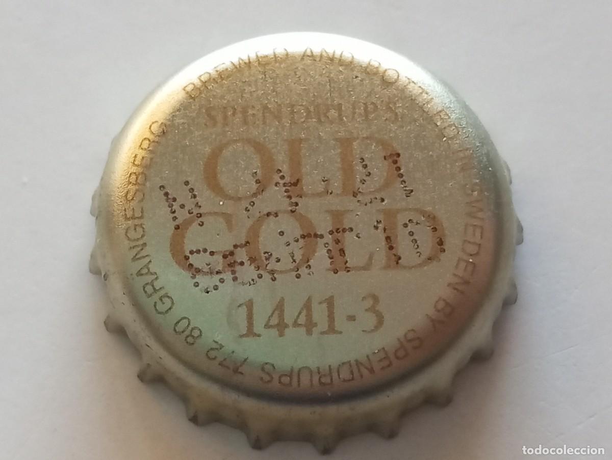 Coleccionismo de cervezas: Chapa tap&oacute;n corona de la cerveza sueca SPENDRUP'S OLD GOLD 1441-3
