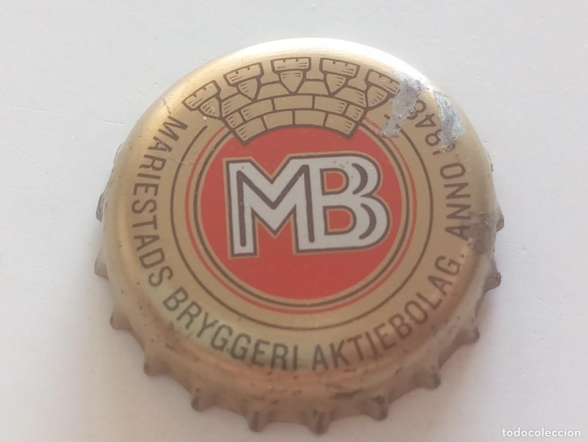 Coleccionismo de cervezas: Chapa tap&oacute;n corona de la cerveza sueca MB MARIESTADS BRYGGERI AKTIEBOLAG ANNO 1948
