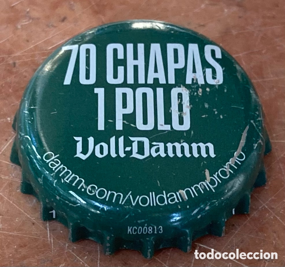 Coleccionismo de cervezas: BOTTLE CAP TAP&Oacute;N CORONA KRONKORKEN BIRRA BEER CHAPA CERVEZA VOLL-DAMM (3)----LOTE N. 3767--CARMANJO