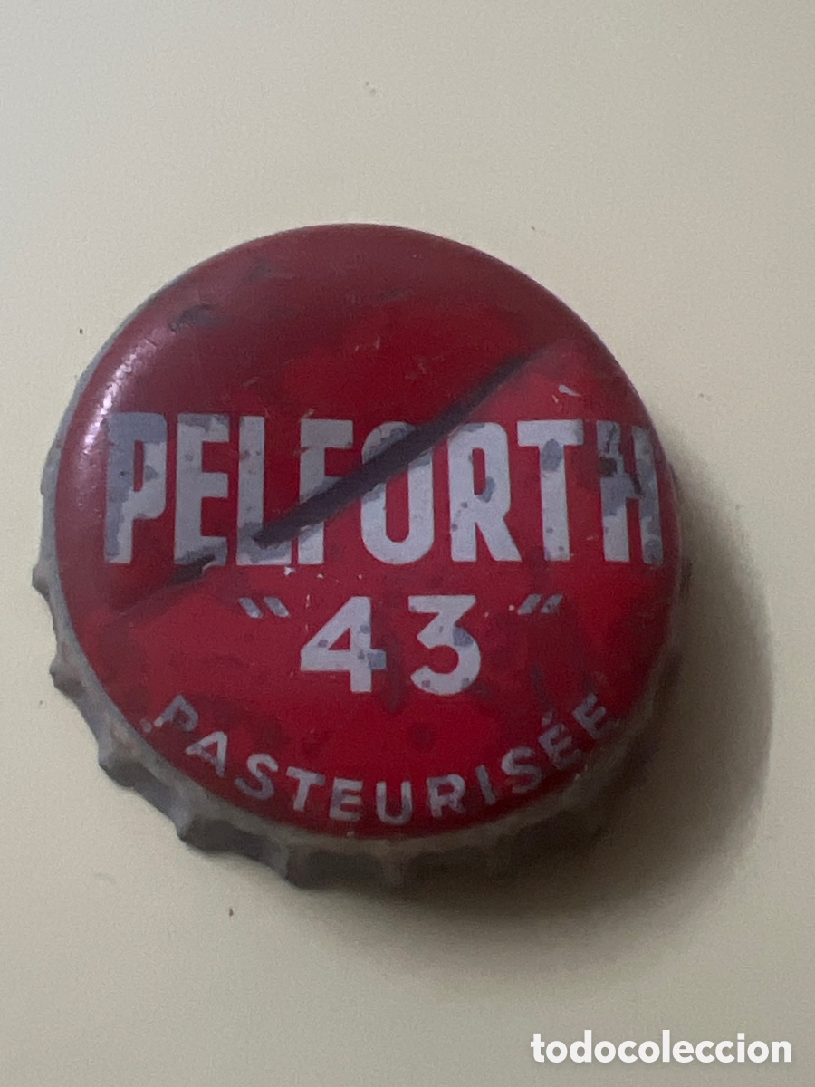 Coleccionismo de cervezas: T4/X129/H2. CHAPA CERVEZA - FRANCIA - PELFORTH &rdquo;43&rdquo; PASTEURISEE