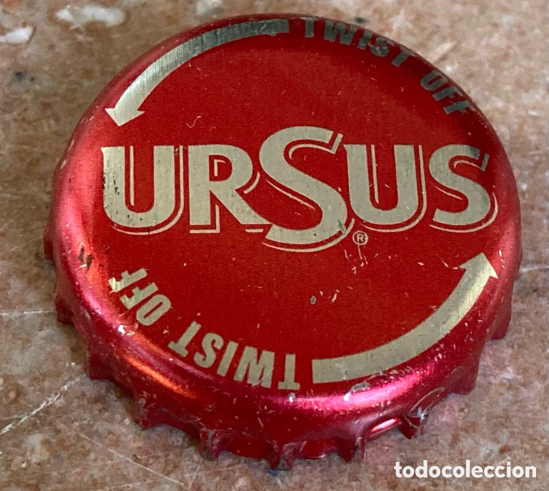 Coleccionismo de cervezas: BOTTLE CAP BEER TAP&Oacute;N CORONA BIRRA PIVO CHAPA BIERE CERVEZA URSUS(5).RUMANIA--LOTE N. 2975--CARMANJO