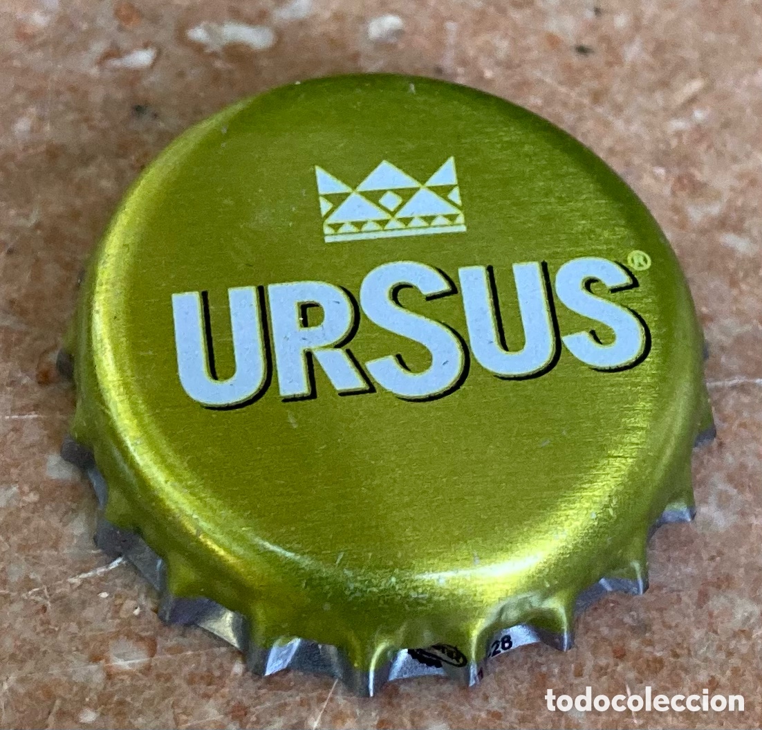 Coleccionismo de cervezas: BOTTLE CAP BEER TAP&Oacute;N CORONA BIRRA PIVO CHAPA BIERE CERVEZA URSUS(6).RUMANIA--LOTE N. 3122--CARMANJO