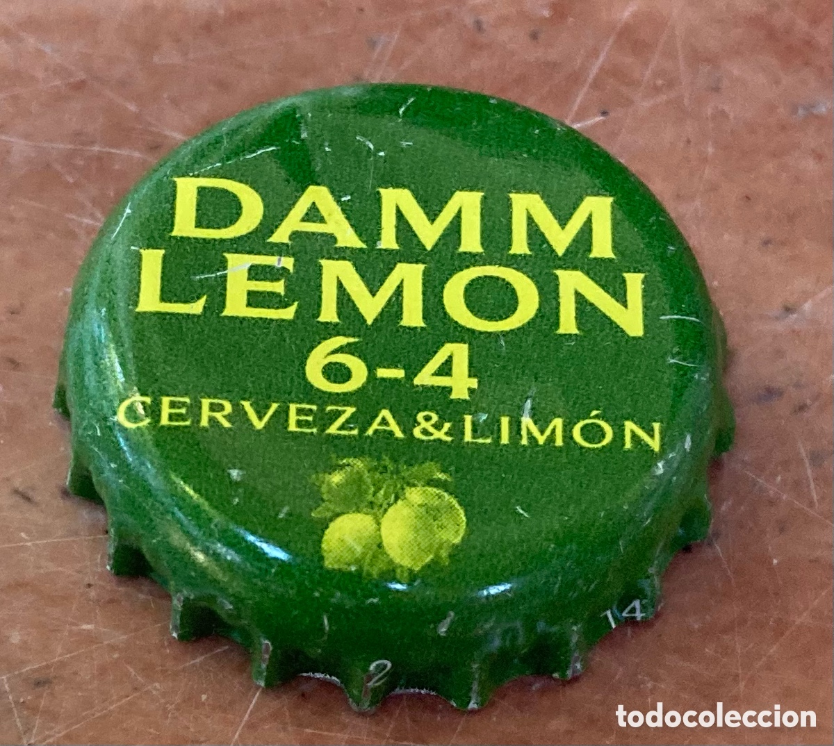 Coleccionismo de cervezas: TAP&Oacute;N CORONA BOTTLE CAP BIERE CHAPA BEER CERVEZA DAMM LEMON (2).BARCELONA.--LOTE N. 3554--CARMANJO