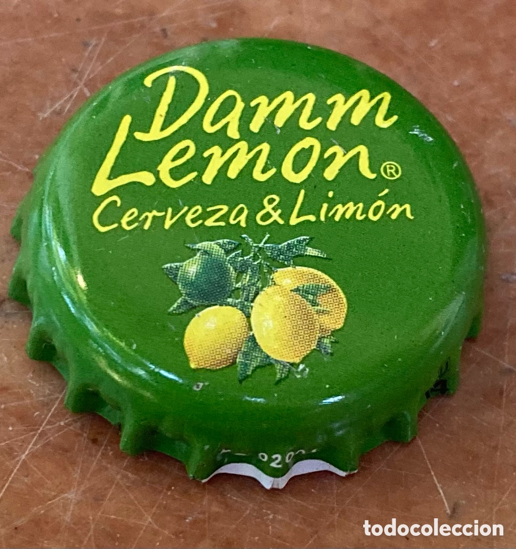 Coleccionismo de cervezas: TAP&Oacute;N CORONA BOTTLE CAP BIERE CHAPA BEER CERVEZA DAMM LEMON (3).BARCELONA.--LOTE N. 3780---CARMANJO