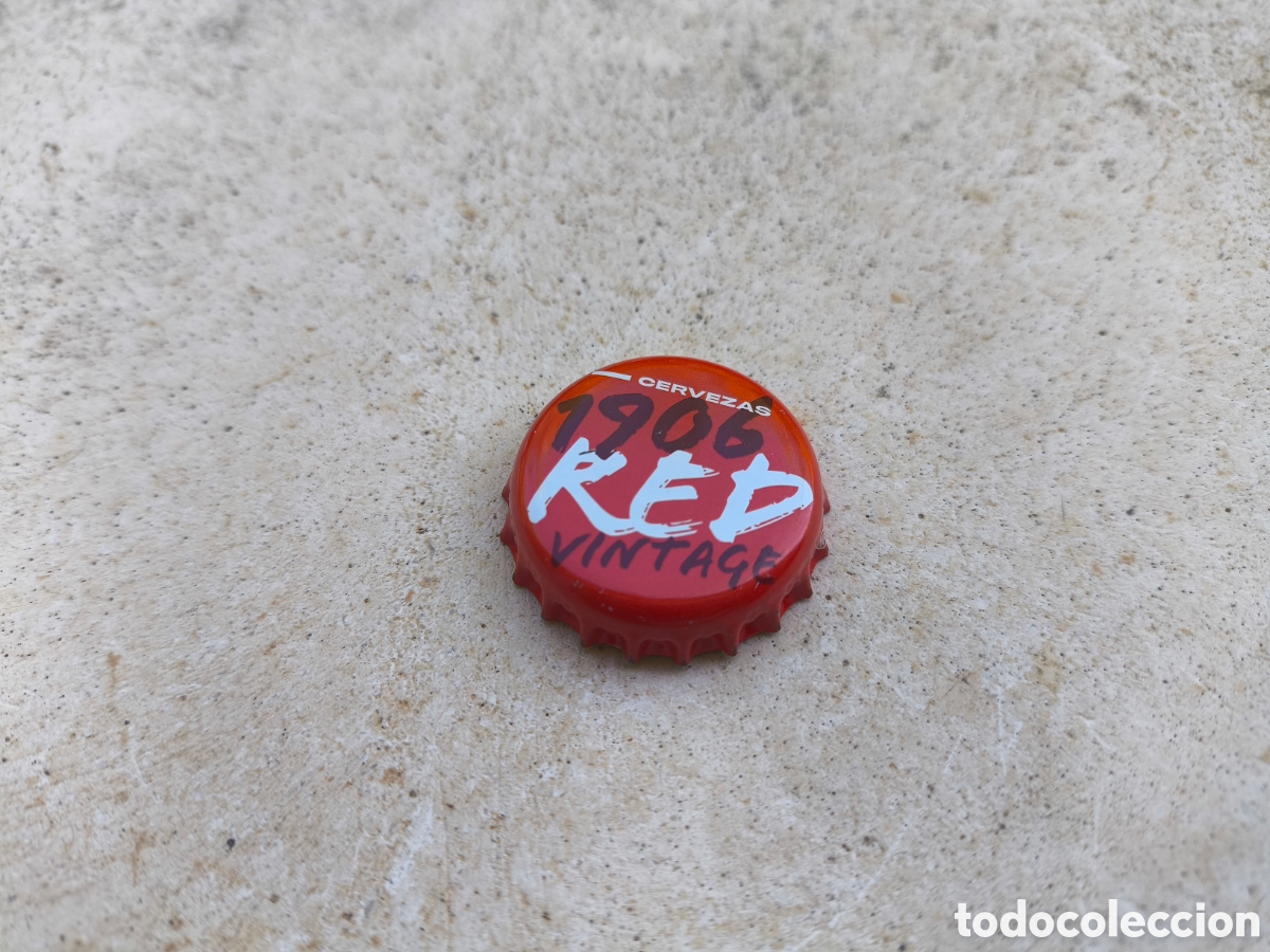 Coleccionismo de cervezas: Chapa Cerveza Estrella Galicia 1906 Red Vintage 3 (NewBox)