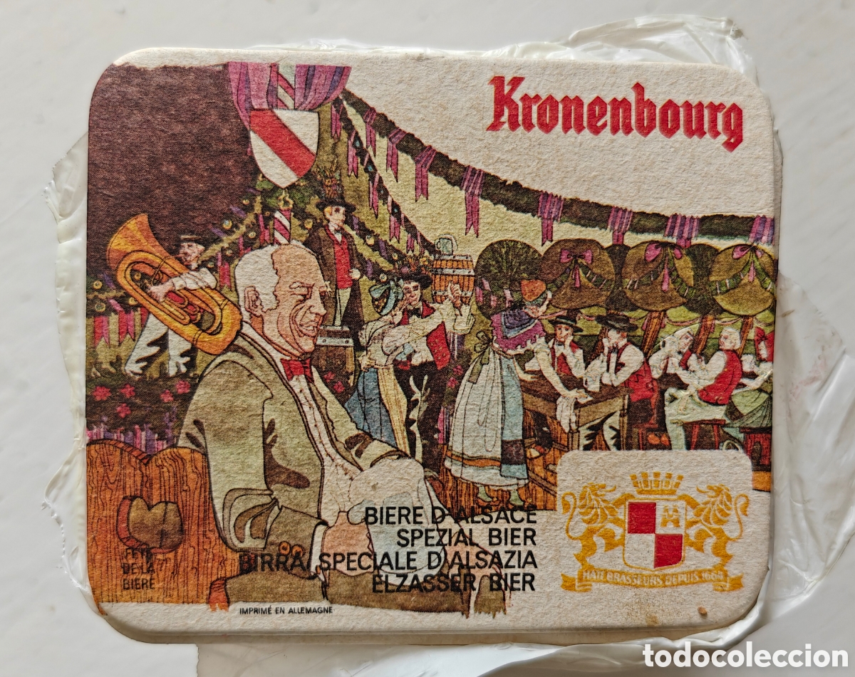 Coleccionismo de cervezas: Lote 100 Posavasos Cerveza Kronenbourg Nuevos