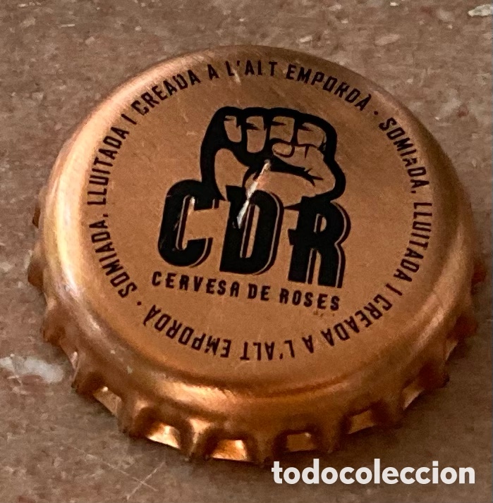 Coleccionismo de cervezas: TAP&Oacute;N CORONA BIERE CHAPA CERVEZA BOTTLE CAP BEER CERVESA CDR (1).ALT EMPORDA.-LOTE N. 433--CARMANJO