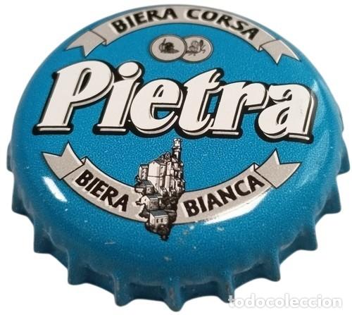Coleccionismo de cervezas: Francia Capsule de Bi&egrave;re Beer Crown Cap Pietra Biera Corsa Bianca RP908 tap&oacute;n corona