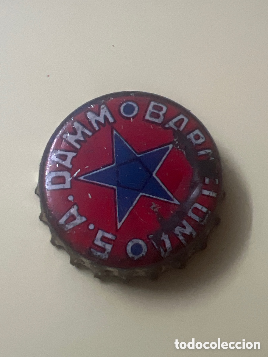 Coleccionismo de cervezas: T4/X126/B4. Chapa de cerveza corona Damm Barcelona - A&ntilde;os 1960's. - CON CORCHO