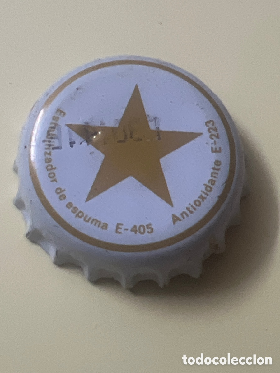 Coleccionismo de cervezas: T4/X126/C3. TAP&Oacute;N CORONA CHAPA CERVEZA ESTRELLA DAMM.BARCELONA