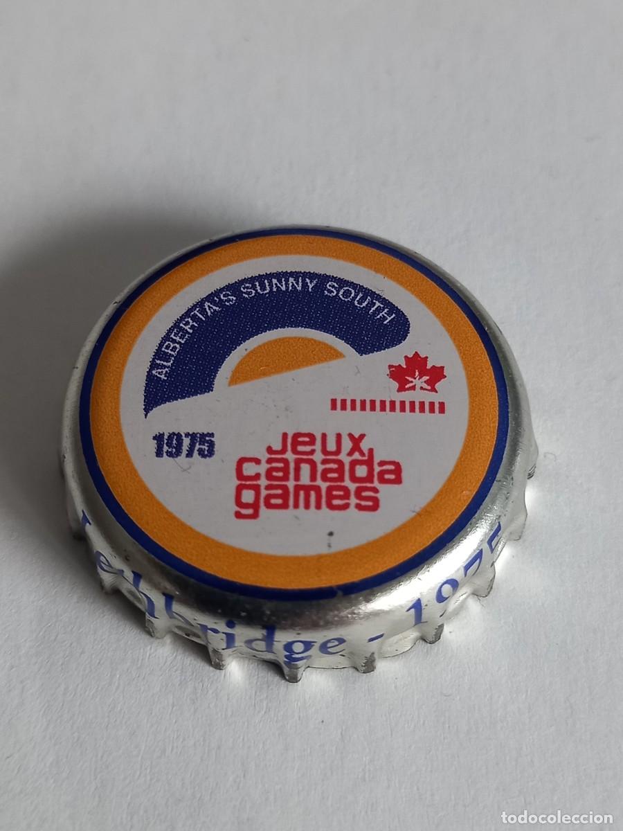 Coleccionismo de cervezas: CHAPA CERVEZA LABATT, SERIE JUEGOS DE CANADA