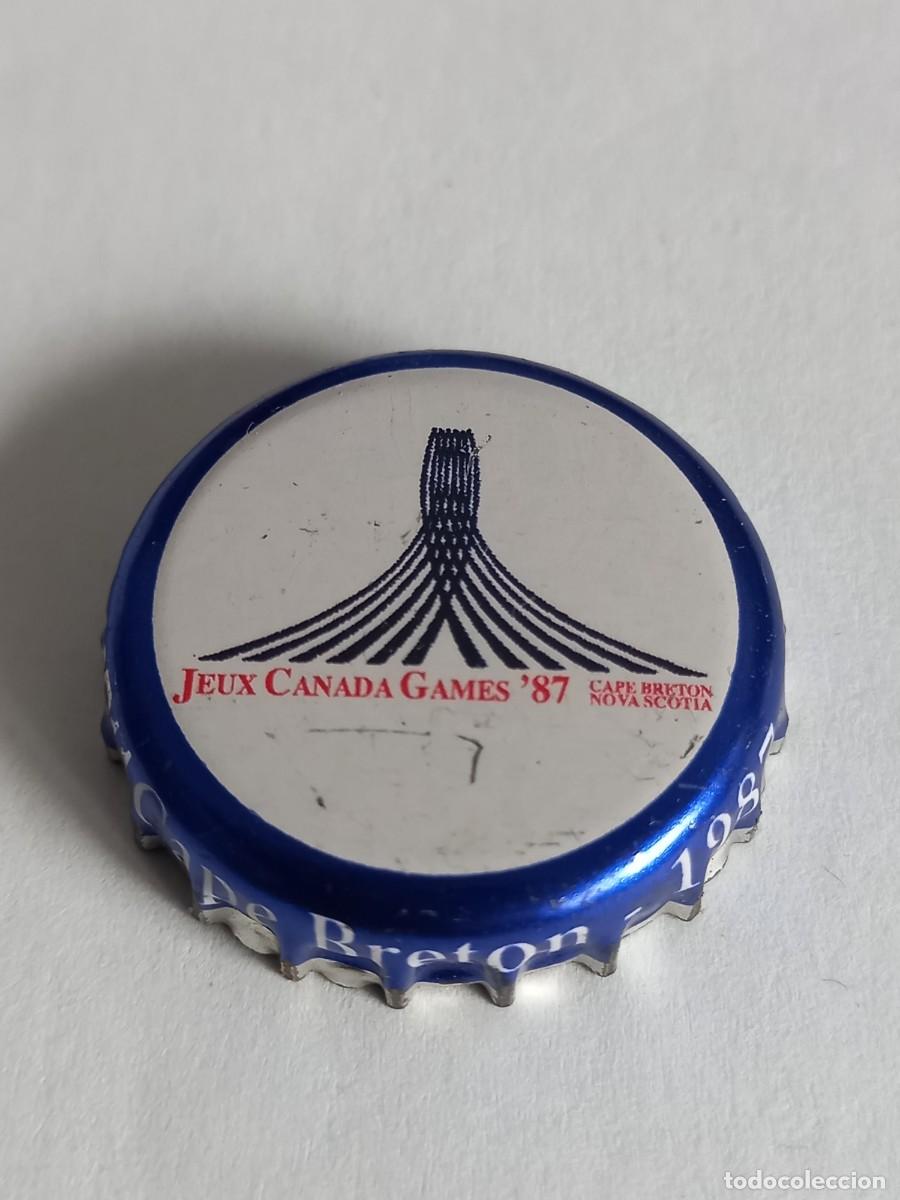 Coleccionismo de cervezas: CHAPA CERVEZA LABATT, SERIE JUEGOS DE CANADA